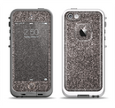 The Black Glitter Ultra Metallic Apple iPhone 5-5s LifeProof Fre Case Skin Set
