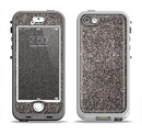 The Black Glitter Ultra Metallic Apple iPhone 5-5s LifeProof Nuud Case Skin Set