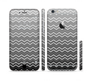 The Black Gradient Layered Chevron Sectioned Skin Series for the Apple iPhone 6/6s