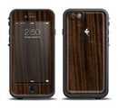 The Black Grained Walnut Wood Apple iPhone 6/6s LifeProof Fre Case Skin Set