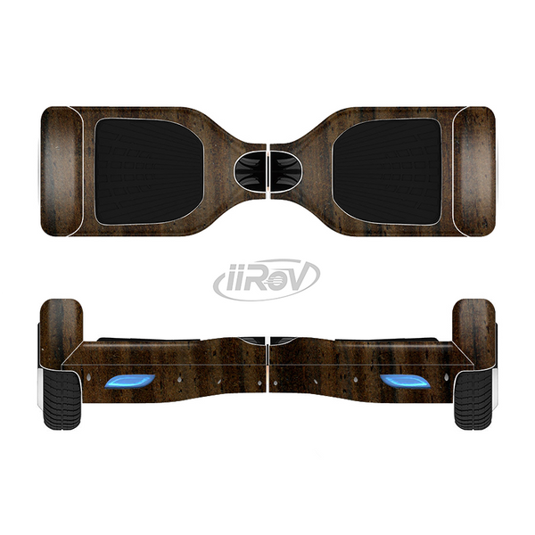 The Black Grained Walnut Wood Full-Body Skin Set for the Smart Drifting SuperCharged iiRov HoverBoard