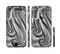 The Black & Gray Monochrome Pattern Sectioned Skin Series for the Apple iPhone 6/6s Plus