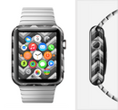 The Black Grayscale Layered Chevron Full-Body Skin Set for the Apple Watch