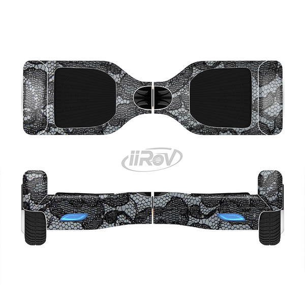 The Black Lace Texture Full-Body Skin Set for the Smart Drifting SuperCharged iiRov HoverBoard