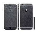The Black Leather Sectioned Skin Series for the Apple iPhone 6/6s