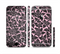 The Black & Pink Floral Design Pattern V2 Sectioned Skin Series for the Apple iPhone 6/6s