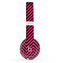 The Black & Pink Sharp Chevron Pattern Skin Set for the Beats by Dre Solo 2 Wireless Headphones