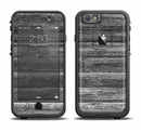 The Black Planks of Wood Apple iPhone 6/6s LifeProof Fre Case Skin Set