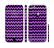 The Black & Purple Chevron Pattern Sectioned Skin Series for the Apple iPhone 6/6s