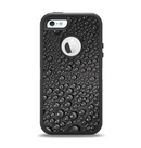 The Black Rain Drops Apple iPhone 5-5s Otterbox Defender Case Skin Set