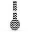 The Black & White Chevron Pattern V2 Skin Set for the Beats by Dre Solo 2 Wireless Headphones