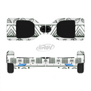 The Black & White Floral Aztec Pattern Full-Body Skin Set for the Smart Drifting SuperCharged iiRov HoverBoard