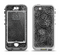 The Black & White Floral Lace Apple iPhone 5-5s LifeProof Nuud Case Skin Set