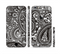 The Black & White Pasiley Pattern Sectioned Skin Series for the Apple iPhone 6/6s