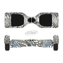 The Black & White Vector Floral Connect Full-Body Skin Set for the Smart Drifting SuperCharged iiRov HoverBoard