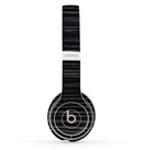 The Black Wood Texture Skin Set for the Beats by Dre Solo 2 Wireless Headphones
