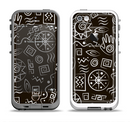 The Black and White Cave Symbols Apple iPhone 5-5s LifeProof Fre Case Skin Set