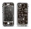 The Black and White Cave Symbols Apple iPhone 5-5s LifeProof Nuud Case Skin Set