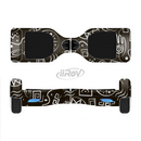 The Black and White Cave Symbols Full-Body Skin Set for the Smart Drifting SuperCharged iiRov HoverBoard