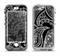The Black and White Paisley Pattern v14 Apple iPhone 5-5s LifeProof Nuud Case Skin Set