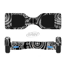 The Black and White Paisley Pattern v14 Full-Body Skin Set for the Smart Drifting SuperCharged iiRov HoverBoard