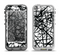 The Black and White Shards Apple iPhone 5-5s LifeProof Nuud Case Skin Set