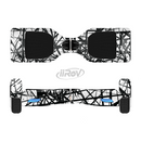 The Black and White Shards Full-Body Skin Set for the Smart Drifting SuperCharged iiRov HoverBoard