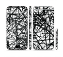 The Black and White Shards Sectioned Skin Series for the Apple iPhone 6/6s