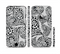 The Black and White Spotted Hearts Sectioned Skin Series for the Apple iPhone 6/6s