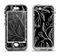 The Black and White Vector Branches Apple iPhone 5-5s LifeProof Nuud Case Skin Set