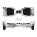 The Black and White Wavy Surface Full-Body Skin Set for the Smart Drifting SuperCharged iiRov HoverBoard