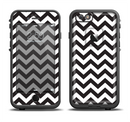 The Black and White Zigzag Chevron Pattern Apple iPhone 6/6s LifeProof Fre Case Skin Set