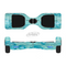 The Blue Abstarct Cells with Fish Water Illustration Full-Body Skin Set for the Smart Drifting SuperCharged iiRov HoverBoard