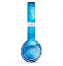 The Blue Abstract Crystal Pattern Skin Set for the Beats by Dre Solo 2 Wireless Headphones