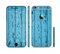 The Blue Aged Wood Panel Sectioned Skin Series for the Apple iPhone 6/6s