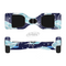 The Blue Aztec Feathers and Stars Full-Body Skin Set for the Smart Drifting SuperCharged iiRov HoverBoard