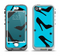 The Blue & Black High-Heel Pattern V12 Apple iPhone 5-5s LifeProof Nuud Case Skin Set