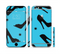 The Blue & Black High-Heel Pattern V12 Sectioned Skin Series for the Apple iPhone 6/6s