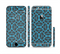The Blue & Black Spirals Pattern Sectioned Skin Series for the Apple iPhone 6/6s Plus