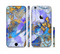 The Blue Bright Watercolor Butter-Floral Sectioned Skin Series for the Apple iPhone 6/6s Plus