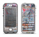 The Blue Chipped Graffiti Wall Apple iPhone 5-5s LifeProof Nuud Case Skin Set