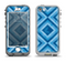 The Blue Diamond Pattern Apple iPhone 5-5s LifeProof Nuud Case Skin Set