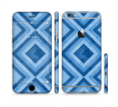 The Blue Diamond Pattern Sectioned Skin Series for the Apple iPhone 6/6s