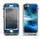 The Blue & Gold Glowing Star-Wave Apple iPhone 5-5s LifeProof Nuud Case Skin Set