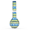 The Blue & Gold Tribal Ethic Geometric Pattern copy Skin Set for the Beats by Dre Solo 2 Wireless Headphones