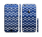 The Blue Gradient Layered Chevron Sectioned Skin Series for the Apple iPhone 6/6s Plus