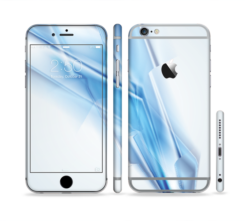 The Blue HD Glass Shard Sectioned Skin Series for the Apple iPhone 6/6s