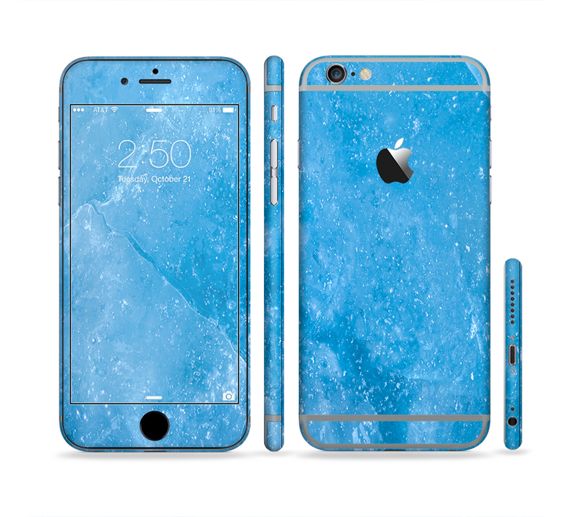 The Blue Ice Surface Sectioned Skin Series for the Apple iPhone 6/6s Plus
