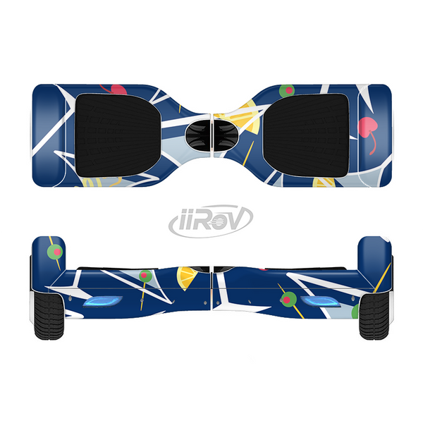 The Blue Martini Drinks With Lemons Full-Body Skin Set for the Smart Drifting SuperCharged iiRov HoverBoard