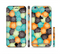 The Blue & Orange Abstract Polka Dots Sectioned Skin Series for the Apple iPhone 6/6s